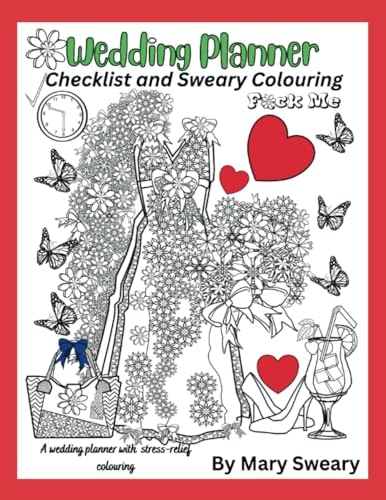Wedding Planner Book and Organizer for the Bride Swear Words Wedding Planner and Colouring