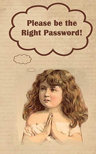 Please Be the Right Password Internet Passwords, Addresses and Usernames, Humorous Cover with A-Z Index