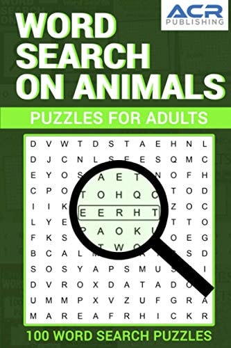 Word Search on Animals 100 Word Search Puzzles