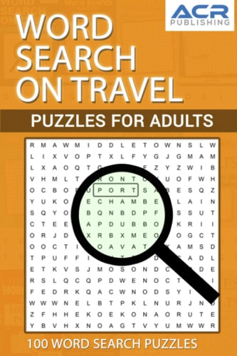 Word Search on Travel Puzzle For Adults