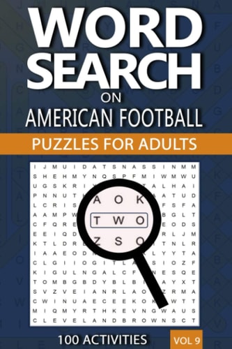 Word Search on American Football Puzzles for Adults