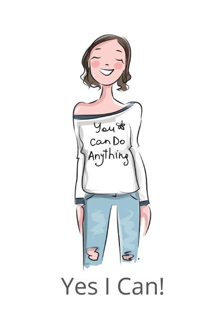 You Can Do It  Yes I Can: You Can Do Anything: A Motivational Notebook for Girls Who Love to Journal