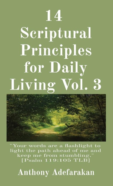 14  Scriptural Principles for Daily Living Vol. 3: Your words are a flashlight to light the path ahead of me and keep me from stumbling. [Psalm 119:105 TLB]