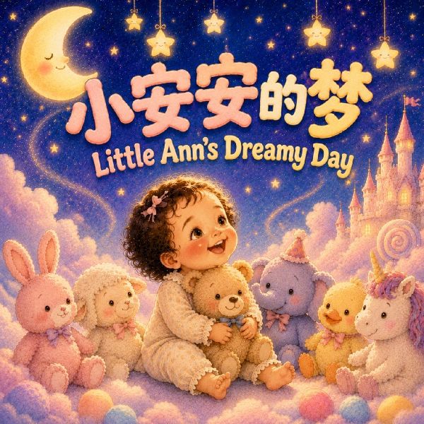 Little Ann's Dreamy Day &#23567;&#23433;&#23433;&#30340;&#26790;: A Bilingual Dreamy Bedtime Nursery Rhyme for Babies and Toddlers in English, Chinese, & Pinyin!