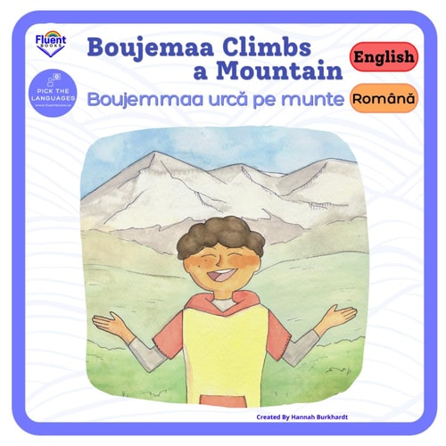 Boujemaa Climbs a Mountain Romanian, English