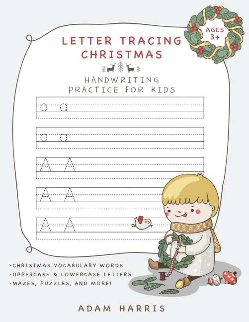 Letter Tracing Christmas: Handwriting Practice for Kids