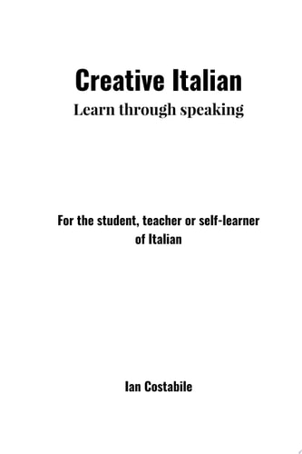 Creative Italian Learn through speaking
