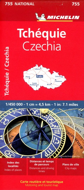 Czechia - Michelin National Map 755: Map