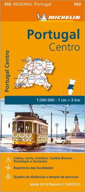 Portugal Centro - Michelin Regional Map 592: Map