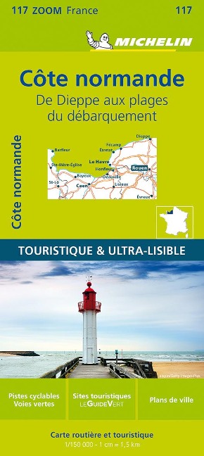 Normandy Coast - Zoom Map 117: Straßen- und Tourismuskarte 1:150.000