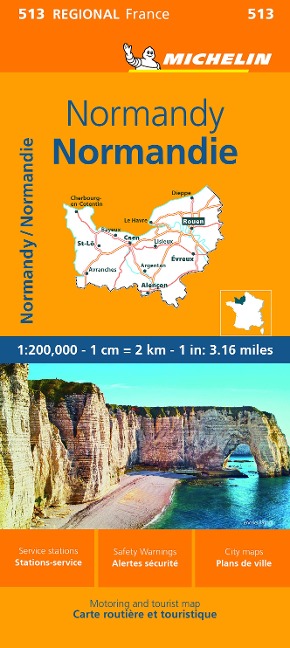 Normandy - Michelin Regional Map 513