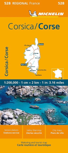 Michelin Corsica Map 528: Straßen- und Tourismuskarte 1:200.000