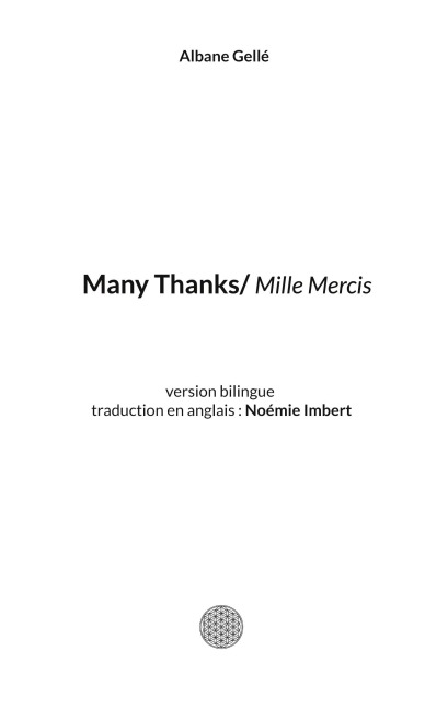 Many Thanks: version bilingue (anglais/français) de Mille Mercis