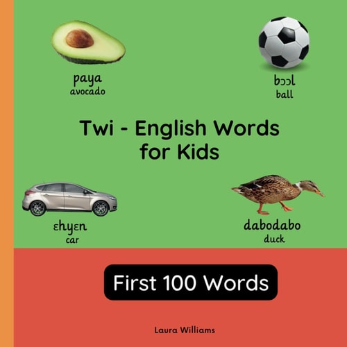 Twi - English Words for Toddlers - First 100 Words Teach and Learn Twi For Kids and Beginners Bilingual Picture Book with English Translations
