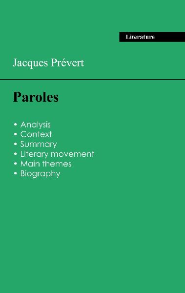 Succeed all your 2026 exams: Analysis of the collection of Jacques Préverts Paroles