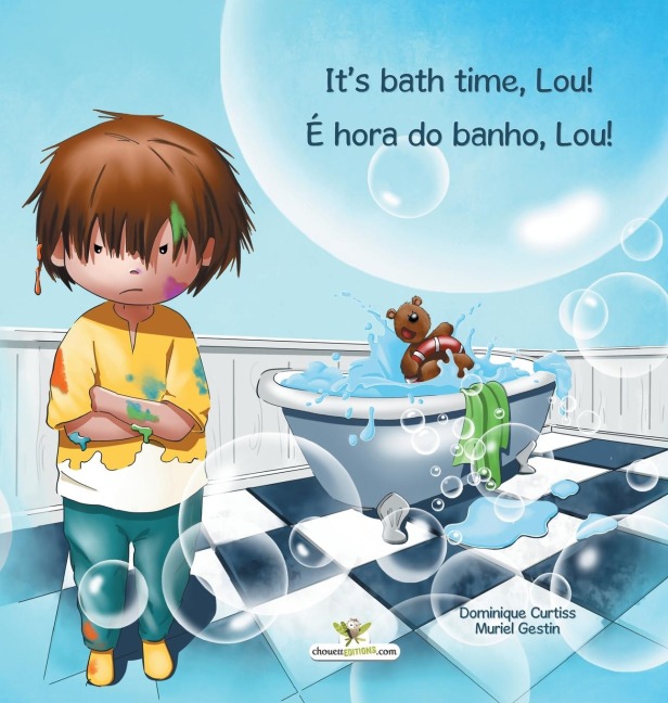 Its bath time, Lou! - É hora do banho, Lou!