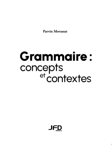 Grammaire : concepts et contextes