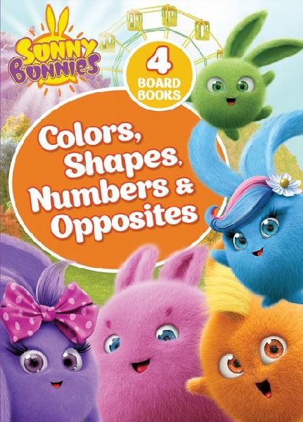 Sunny Bunnies Book Set - My First 100 Words Concepts: Colors, Shapes, Numbers & Opposites Learning Books for 2-3 Year Olds 4-Book Board Set for Toddlers and Preschoolers: Learning Books