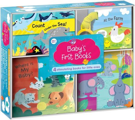 Babys First Books (Boxed Set of 4 Books): Four Adorable Books in One Box: Bath Book, Cloth Book, Stroller Book, Board Book