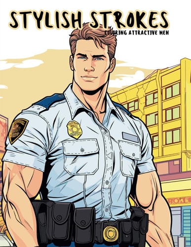 Stylish Strokes Coloring Attractive Men