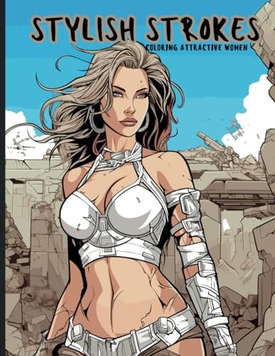 Stylish Strokes Coloring Attractive Women