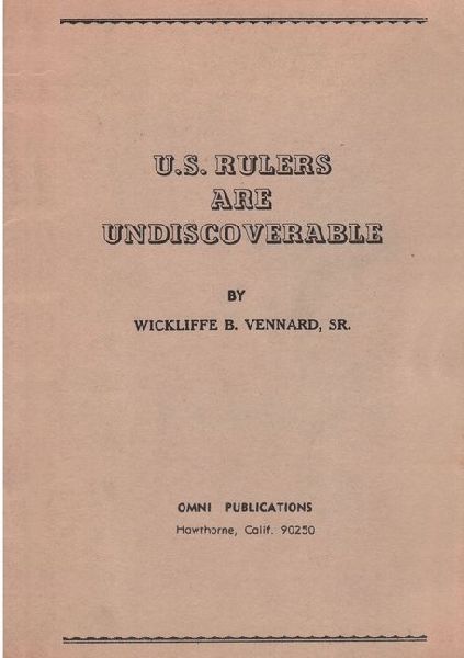 U.S. Rulers Are Undiscoverable
