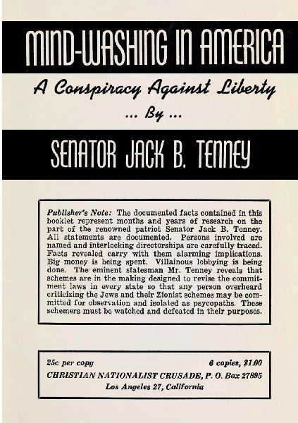 Mind-Washing in America: A Conspiracy Against Liberty