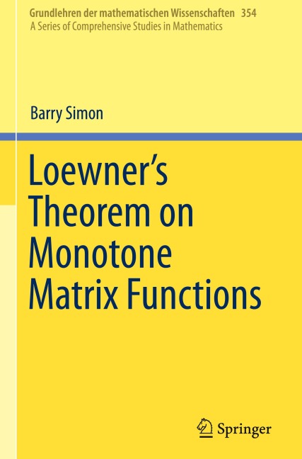 Loewners Theorem on Monotone Matrix Functions