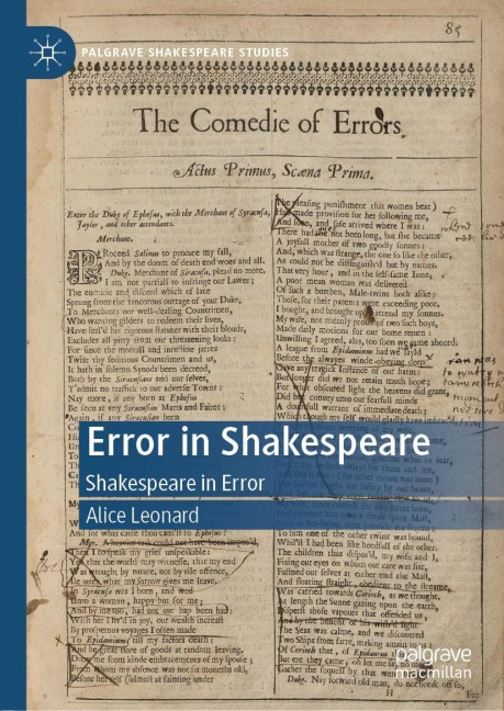 Error in Shakespeare: Shakespeare in Error