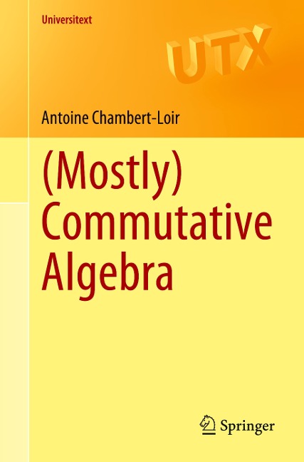 (Mostly) Commutative Algebra