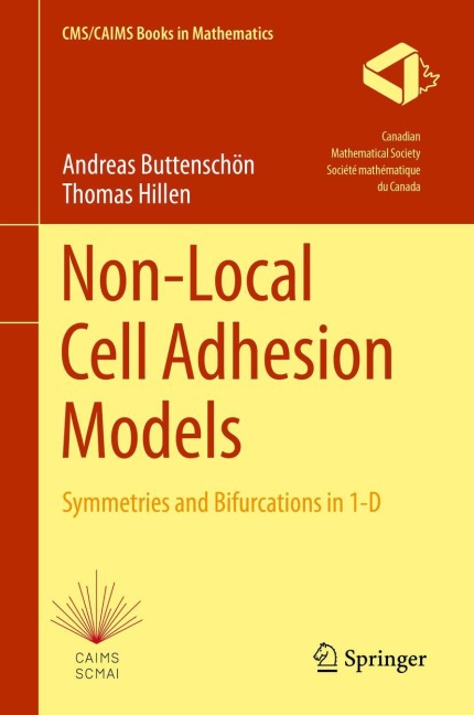 Non-Local Cell Adhesion Models: Symmetries and Bifurcations in 1-D