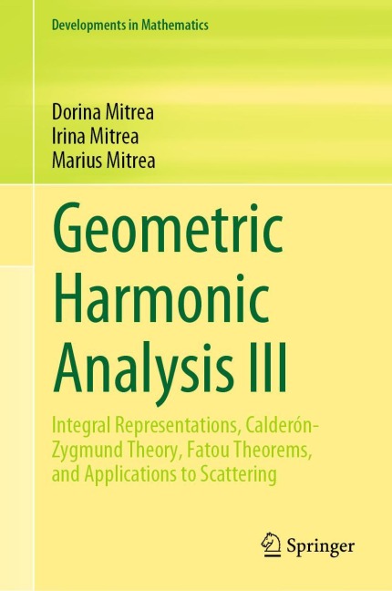 Geometric Harmonic Analysis III: Integral Representations, Calderón-Zygmund Theory, Fatou Theorems, and Applications to Scattering