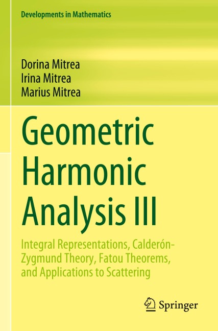 Geometric Harmonic Analysis III: Integral Representations, Calderón-Zygmund Theory, Fatou Theorems, and Applications to Scattering