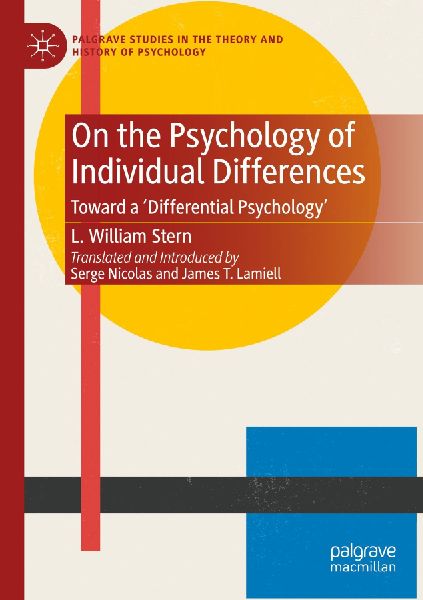 On the Psychology of Individual Differences: Toward a Differential Psychology