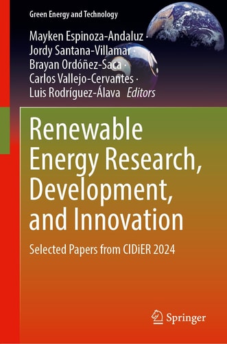 Congress on Research, Development and Innovation in Renewable Energies Selected Papers from CIDiER 2024