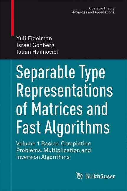 Separable Type Representations of Matrices and Fast Algorithms: Volume 1 Basics. Completion Problems. Multiplication and Inversion Algorithms