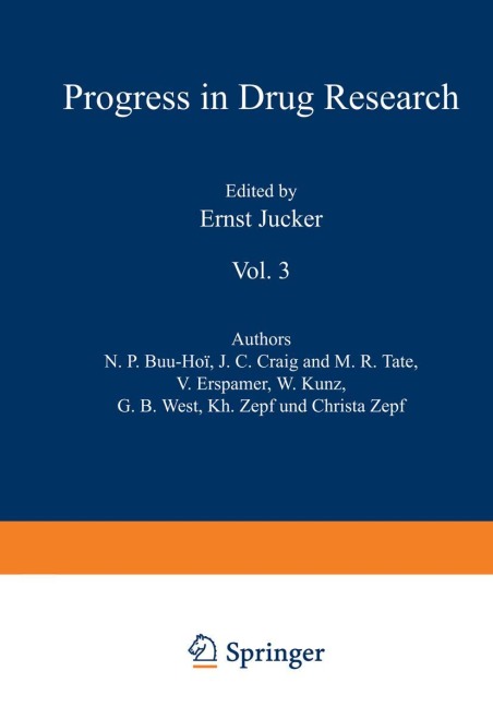 Fortschritte der Arzneimittelforschung / Progress in Drug Research / Progrès des Recherches Pharmaceutiques: Vol. 3