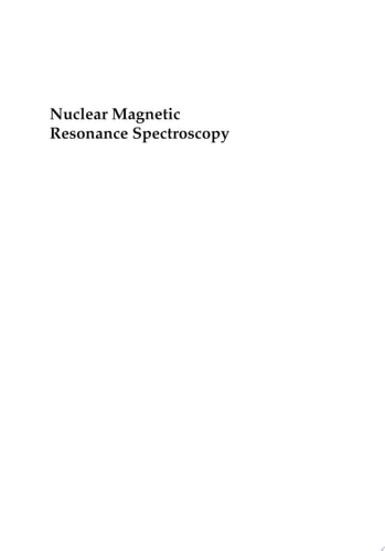 Nuclear Magnetic Resonance Spectroscopy