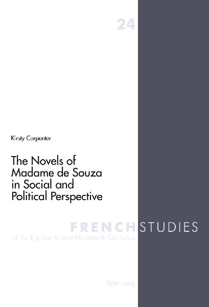 The Novels of Madame de Souza in Social and Political Perspective
