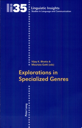 Explorations in Specialized Genres