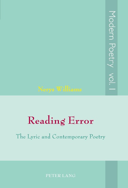 Reading Error: The Lyric and Contemporary Poetry