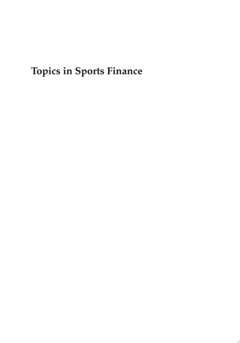 Sports Finance 2018