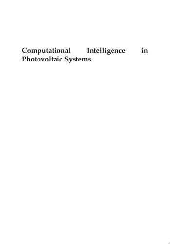 Computational Intelligence in Photovoltaic Systems