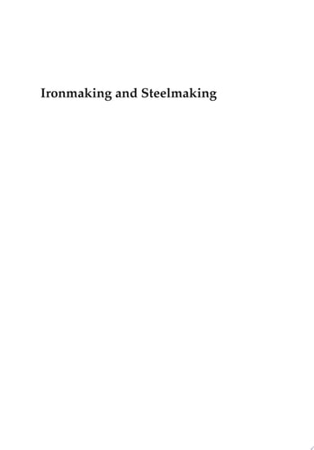 Ironmaking and Steelmaking