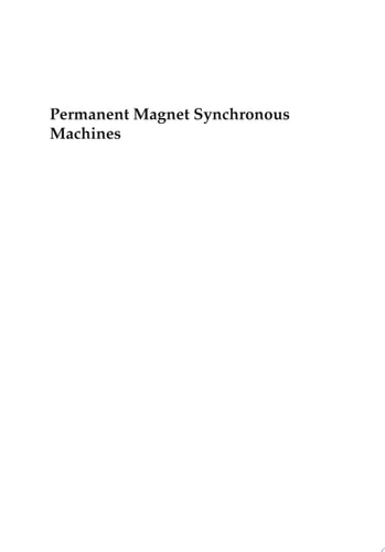 Permanent Magnet Synchronous Machines