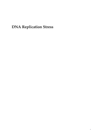 DNA Replication Stress