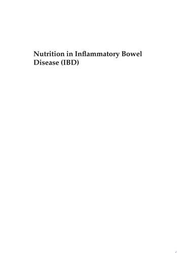 Nutrition in Inflammatory Bowel Disease (IBD)