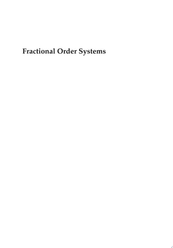 Fractional Order Systems
