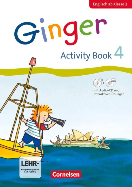 Ginger - Early Start Edition - Activity Book 4. Englisch ab Klasse 1. Mit interaktiven Übungen online: Mit CD-ROM, Audio-CD, Minibildkarten und Faltbox