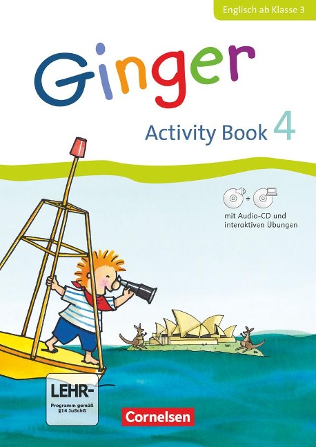 Ginger - Allgemeine Ausgabe Activity Book 4. Ab Klasse 3. Mit interaktiven Übungen online: Mit CD-ROM, Audio-CD, Minibildkarten und Faltbox